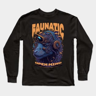 COW HARDCORE FAUNATIC MUSIC MUSHROOMS Long Sleeve T-Shirt